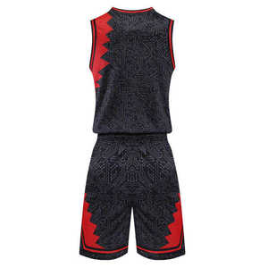 Uniforme de basket-ball de qualité supérieure 100% polyester, nouveau design, vêtements de sport respirants, ensembles d'uniformes de basket-ball - Product Image 2