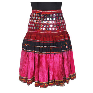 Full Embroidered Ethnic Bohemian Vintage Banjara Skirts Beautiful Vintage Kutchi Handmade <b>Art</b> Plus Women Skirts Beautiful Gift - Product Image 1