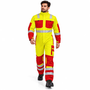 Overoles de Seguridad Económicos Resistentes al Fuego FR - Tela de Sarga con Gestión de Humedad, Impermeables, ANSI Clase 3, Logotipo Personalizado - Product Image 2