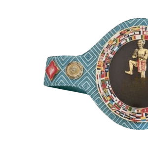 Ceinture de lutte avec motif de guerrier antique et drapeau, ceinture de championnat plaquée or personnalisée, qualité supérieure - Product Image 3