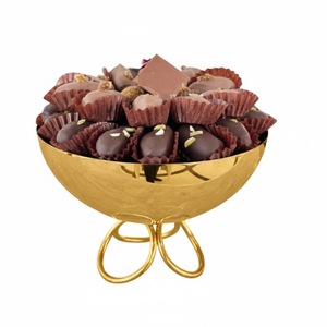 Cuenco decorativo de latón antiguo para chocolate, elegante regalo para bodas y fiestas, centro de mesa para postres, cuenco para servir dulces en oferta. - Product Image 6