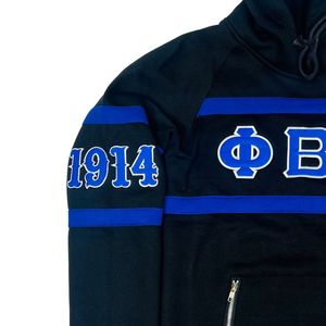 Sudadera con Capucha Negra Phi Beta Sigma para Hombre, Ajuste Cómodo, Tela Premium, Ropa de Fraternidad Griega, Uso Diario Informal - Product Image 6
