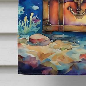 Gran Multicolor Poliéster Cofre del Tesoro Casa Bandera Porche Manga Poste Decorativo Patio Banner Obra DE ARTE Colgante de pared - Product Image 4