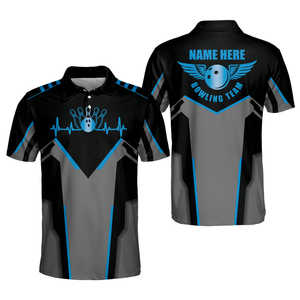 Camiseta de Boliche Sublimada Personalizada, 100% Poliéster, de Alta Calidad, Camisetas de Boliche Personalizadas para Club, Rayas de Rugby para Camisetas - Product Image 5
