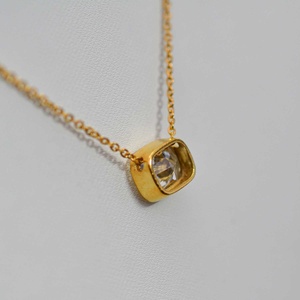 Pendentif en diamant de culture, collier solitaire en or 18 carats, fabrication de bijoux sur mesure OEM, pendentif à chaîne, cadeau parfait pour elle - Product Image 6