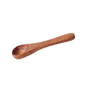 Mini cuchara de sal de madera hecha a mano, cuchara para condimentos de madera natural, utensilio de cocina rústico, accesorio de comedor, el más popular, natural - Product Image 1