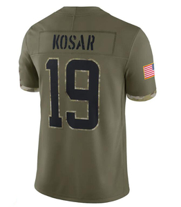 Camisetas de Fútbol Americano Personalizadas Cosidas, Edición 2026 Salute-to-Service RFLCTV, Negras, 24 Nick Chubb, 95 Garrett, 19 Kosar, Unisex - Product Image 3