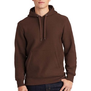 Casual Hoodie with Pocket <b>Men's</b> Hooded Sweatshirt Regular Fit Solid Color Cotton Fleece - Product Image 3