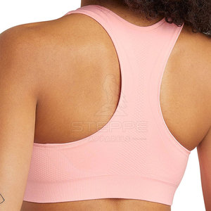 Soutien-gorge de sport pour femme sans coutures, maintien élevé, bretelles réglables, rembourrage frontal, séchage rapide, écologique, pour gym, course, yoga, fitness, entraînement - Product Image 2
