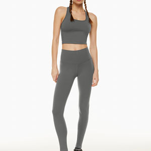Ensemble de yoga pour femme à prix de gros : Soutien-gorge de sport et leggings d'entraînement à taille élastique effet scrunch butt - Product Image 1