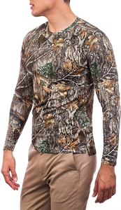 Men's Long Sleeve Camouflage Hunting Shirts Moisture-Wicking Polyester Full Sleeve Autumn Outdoor Wear - Product Image 3