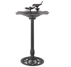 Bain d'oiseaux portable personnalisable en fer avec un design élégant pour le jardin et les applications d'alimentation des oiseaux en extérieur - Product Image 1