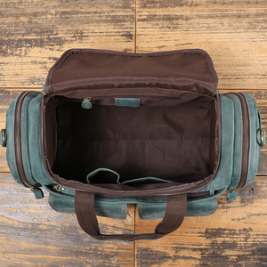 Bolsa de Viaje de Cuero Genuino Vintage, Bolsa de Mano de Gran Capacidad para Fin de Semana, Bolsa de Gimnasio con Cierre, Bolsa de Viaje para Pasar la Noche - Product Image 4