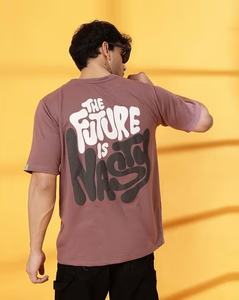 T-shirt Homme Personnalisé OEM en Gros – Logo sur Mesure, 240 GSM, 100% Coton, Imprimé Graphique, Plusieurs Couleurs, Coupe Oversize Épaules Tombantes - Product Image 2