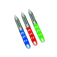 Ensemble d'éplucheurs à fruits et légumes en acier inoxydable, lame pivotante tranchante, manche en plastique, outil de préparation culinaire coloré