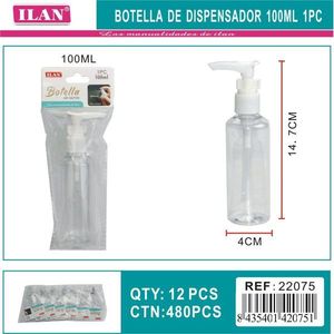 Flacone spray da 100 ml con pompa per erogare sapone o lozione - Product Image 3