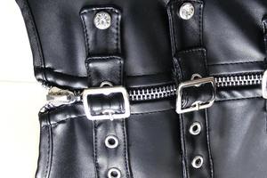 Ensemble Harnais Corset en Cuir, Lingerie Sexy, Style Bondage, Vêtements Fétichistes, Combinaison Bodysuit, Gaine Amincissante Intégrale pour Femme, Contrôle du Ventre - Product Image 5