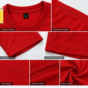 SAMAVIA Men's <b>Red</b> 100% Cotton T-<b>Shirt</b> Short Sleeve O-Neck Regular Fit Casual Solid Color Breathable Knitted Plain Dyed - Product Image 5
