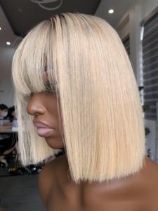 Extensiones de cabello humano vietnamita de onda recta sedosa de hueso virgen superventas de 8 pulgadas al por mayor cinta Invisible Ins pelucas de encaje - Product Image 5