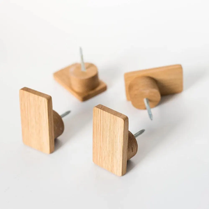 Towels Hat Bag Rustic Rubber Wood Coat <b>Hooks</b> <b>Wall</b> Mounted Decorative <b>hooks</b> Hanger Excellent Quality & Hot Selling Sale - Product Image 1