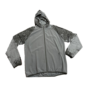 Veste en polaire à capuche pour homme, couleur unie, fermeture éclair, style décontracté, automne, manches régulières, matière polyester - Product Image 5