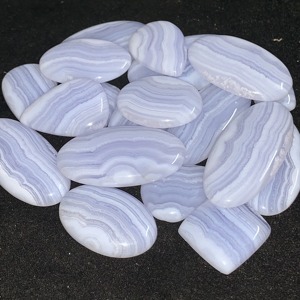 Lote de Piedras Preciosas Sueltas de Ágata Azul, Piedra Semipreciosa Natural de la Mejor Calidad, Material para Joyería - Product Image 3