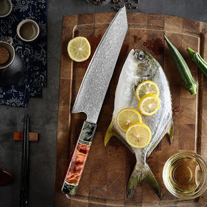 Cuchillos LEGACY BLADES Premium Ecológicos de Damasco, Cuchillo de Chef Hecho a Mano, Cuchillo de Cocina Profesional, Estilo Japonés con Mango de Madera - Product Image 6