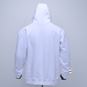 เสื้อฮู้ดสีขาวแฟชั่นสตรีทแวร์คุณภาพพรีเมียม ระบายอากาศได้ดี ผลิตจากผ้าฝ้ายเฟรนช์เทอร์รี่ พิมพ์ลาย มีกระเป๋าเสื้อ สวมใส่สบายๆ สำหรับฤดูใบไม้ร่วง - Product Image 2