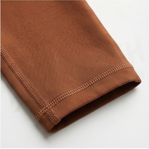 High Waisted Womens Sports Pants Peach Butt <b>Tight</b> Elastic Leggings Spandex Nylon Outer Wear Solid <b>Pattern</b> Activewear - Product Image 6