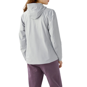 Chaqueta de Forro Polar para Mujer, Ligera, Resistente al Agua y al Viento, con Capucha, Chaqueta de Exterior con Cremallera Completa para Senderismo y Caminatas - Product Image 4
