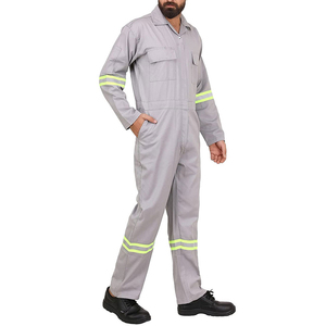 High Quality Safety Short Sleeve Work <b>Overalls</b> Uniforms <b>Construction</b> Work Wear Suit Coverall In Different Color - Product Image 3