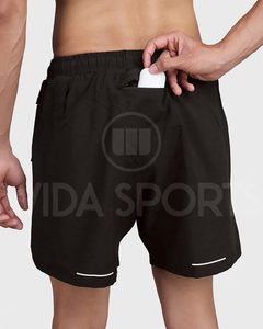 <b>Men</b> Quick Dry Training <b>Shorts</b> with Inner <b>Compression</b> <b>Shorts</b> 2-in-1 Gym Running Fitness <b>Shorts</b> - Product Image 5