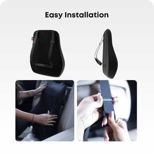 Tendance noir léger mousse à mémoire de forme voiture oreiller lombaire coussin de siège ergonomique pour les maux de dos colonne vertébrale et soutien du bas du dos - Product Image 4