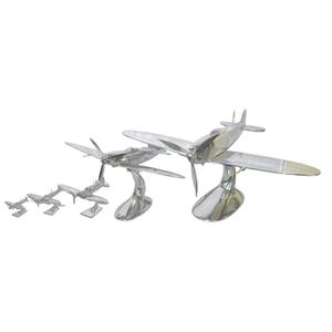 เครื่องบินจำลอง Spitfire ขนาดใหญ่ ทำจากอลูมิเนียมหล่อ พร้อมใบพัดและฐานตั้ง ราคาขายส่งจากผู้ผลิต - Product Image 3