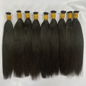 Haute qualité en vrac cheveux cheveux humains en gros Remy Extension de cheveux humains naturel noir couleur Up taille 30 pouces 10A - Product Image 5