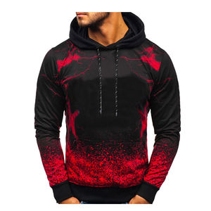 BELIEVE <b>YOURSELF</b> Men's Autumn Zipper-Up Cartoon Pullover Printed Knitted Hoodie Comfortable Regular Fit Breathable 3D Pocket - Product Image 1