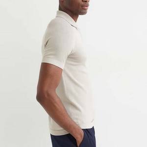 Camisetas Polo Rosas de Manga Corta para Hombre, con Cierre de Cremallera, Cómodas, 100% Algodón, para Uso Casual, Tallas Grandes - Product Image 3