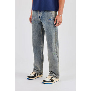 Pantalon en jean délavé de haute qualité, coupe décontractée classique pour homme, nouveau design, nouvelle arrivée, pantalon en jean délavé pour homme - Product Image 3