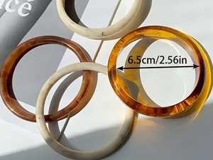 ชุดกำไลข้อมือเรซิ่นแบบเรียบง่าย - Product Image 4