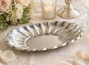 Offre Spéciale : Plateau Coquille Ovale Classique en Métal, Finition Polie, Compatible Lave-Vaisselle, Bol Décoratif pour Fêtes et Centre de Table - Product Image 6