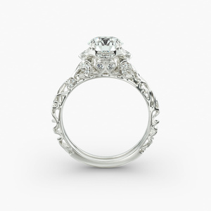 Anillo de Plata de Ley 925 de Diseño Vintage con Microdiamantes, Joyería Fina Clásica para Novia, Estilo de Aniversario de Bodas - Product Image 1