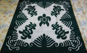 Couvre-lits en tissu 100% coton pur, faits à la main, de qualité supérieure, fabriqués à Hawaï, vente en gros OEM, couvre-lits brodés exquis, couverture - Product Image 2