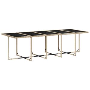 Juego de Comedor para Jardín en Beige, Negro, Crema y Blanco - Product Image 4