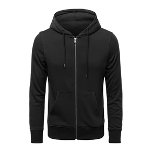 Men's 100% Cotton Fleece Solid Spring Eco-Friendly Breathable OEM Oversized Front Custom Logo Hooded Pullover Hoodies - Product Image 5