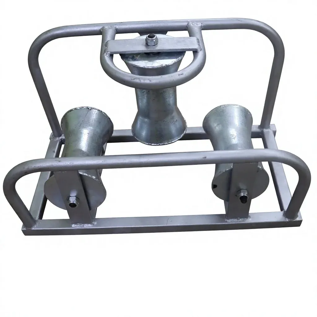 Wholesale Triple Corner <strong>Cable</strong> <strong>Guide</strong> Roller Heavy Duty Fiber Optic <strong>Cable</strong> Laying Roller Electrical <strong>Cable</strong> Installation Roller