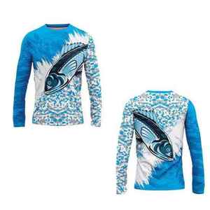 Camisa de Pesca de Manga Larga para Hombre, Estampado de Camuflaje por Sublimación, UPF 50, Anti-UV, Poliéster, Ropa para Exteriores - Product Image 2