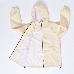 Men's Hooded Windbreaker Jacket Lightweight Polyester Spring Casual Zipper Front Solid Color Loose Fit Racer Style - Product Image 3
