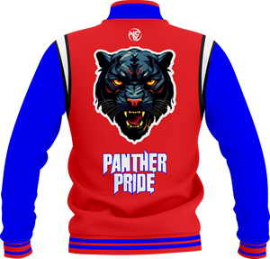 เสื้อแจ็คเก็ตวาร์ซิตี้ Panther Pride รุ่น Winter สีน้ำเงิน-แดง แขนยาว ปิดกระดุม ปักลาย  ลายเรียบ  แบบ unisex สำหรับผู้ใหญ่ ทรงปกติ - Product Image 4