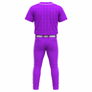 Ensemble d'uniformes de baseball personnalisés sublimés – Maillot respirant de haute qualité à boutons intégraux avec pantalon – Tenue de sport d'équipe pour l'entraînement - Product Image 2