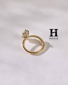 แหวนหมั้นเพชรทรงมาร์คีส์ 2 กะรัต หรูหรา ผลิตในห้องปฏิบัติการ ทองคำขาว 14K แหวนแต่งงานแบบโซลิแทร์ ได้รับการรับรอง - Product Image 2